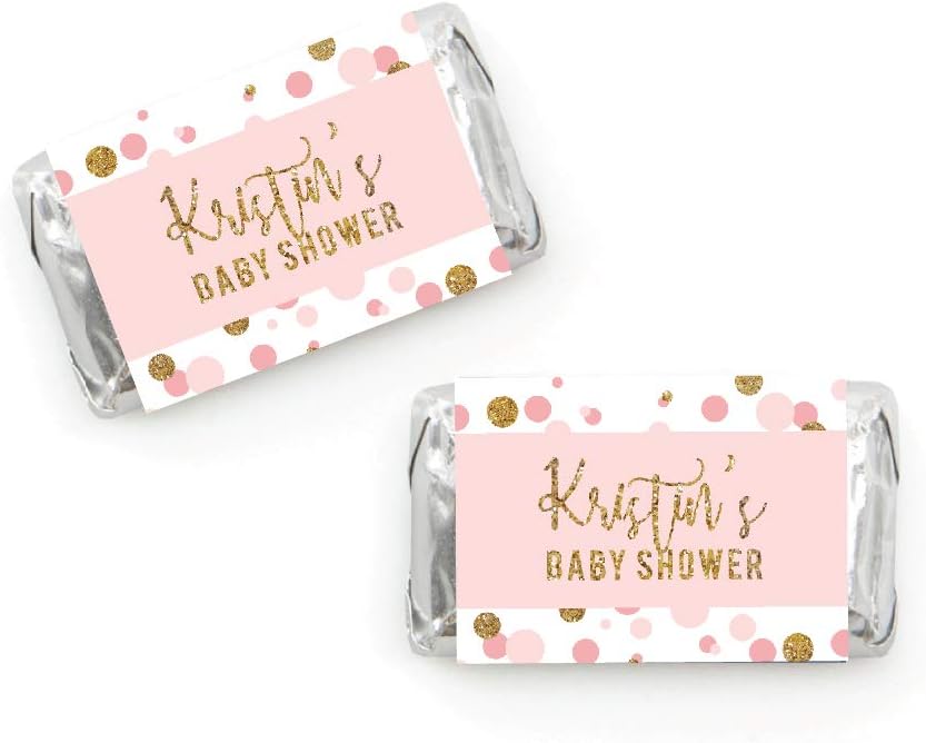 Andaz Press Blush Pink Gold Glitter Girl Baby Shower, Printable Table Tent Place Cards, 20-Pack, Seat Placement Cards Blank Place Cards For Table Settings Name Cards for Wedding, Graduation Food Cards - Colors A