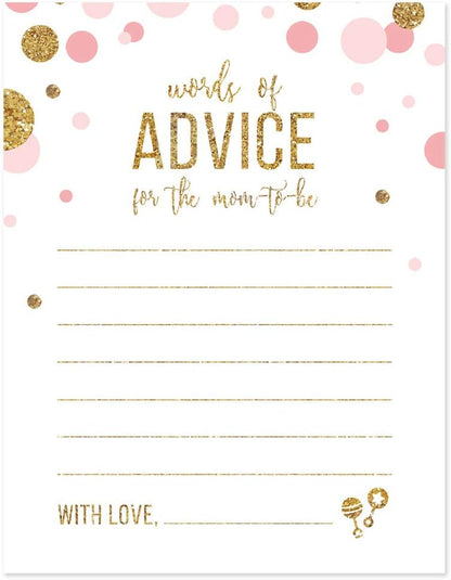 Andaz Press Blush Pink Gold Glitter Girl Baby Shower, Printable Table Tent Place Cards, 20-Pack, Seat Placement Cards Blank Place Cards For Table Settings Name Cards for Wedding, Graduation Food Cards - Colors A