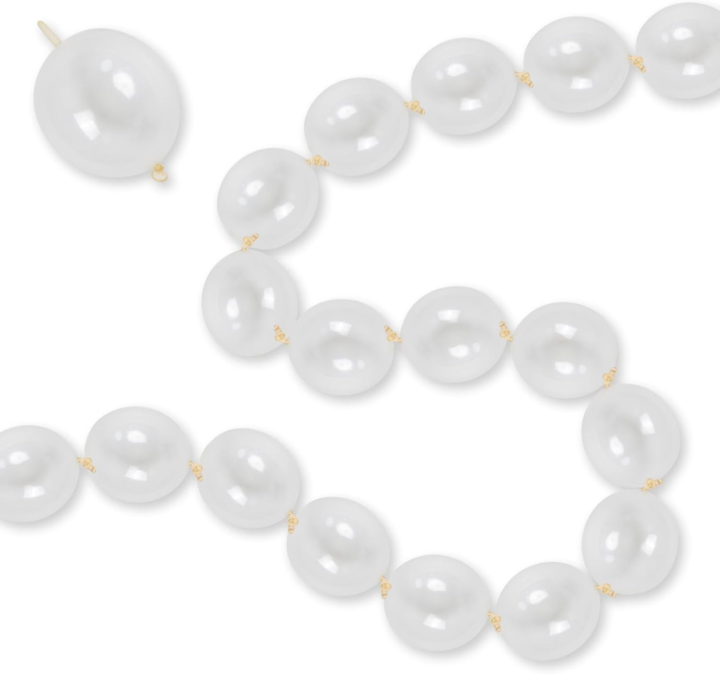 Gold Quick Link Balloons, 60PCS Linking for Balloon Wall Arch Chains, 6inch Linkable for Wedding Birthday Baby Shower Engagement Graduation Party Decorations
