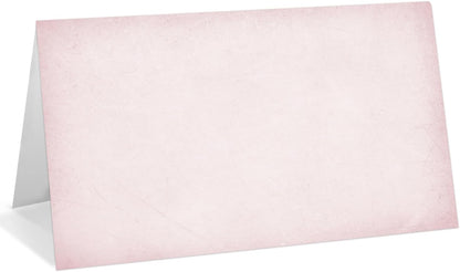 25 Pack Pink Plaid Bow Place Cards, Editable Name Cards for Table Setting, Tent Cards Food Label for Dinner Party, Bridal Shower, Wedding, Baby Shower and Events -T30