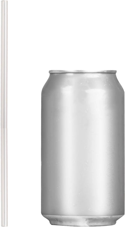 7.75" Plastic Straws (500 Count), Disposable Straws - Made For Standard 16oz Glass (Black)