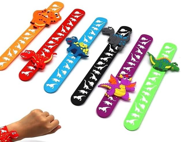 Cat Slap Bracelets for party- Silicone Wristbands Adjustable Party Favors, Classroom Prizes, Carnival Games - Birthday Gifts for Adults(6Pack)-LOCHSOEL