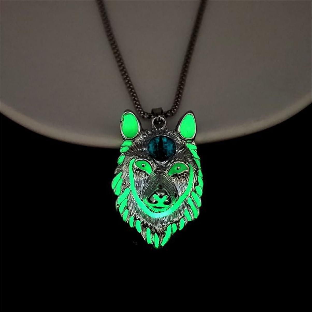 Spider Necklace for Men Women,Punk Luminous Animal Pendant,Spider Charm Pendant Necklace,Hip-hop Glow in the Dark Jewelry