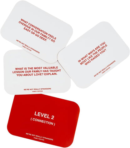 WE'RE NOT REALLY STRANGERS Card Game - 150 Conversation Cards for Adults, Teens, Couples, & Strangers - Icebreaker Questions for Game Night or Date Night, Ages 15+, 2-6 Players
