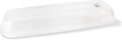 Rectangle White Serving Tray (2-Pack) - 17.5" Disposable Serving Platter for Appetizer, Fruits & Serving Dishes | Perfect Plastic Tray for Party Serveware