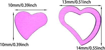 ONLYKXY 1200Pcs Love Heart Shaped Confetti, Table Wedding Decoration, Glitter Confetti for Wedding Party (Silver)