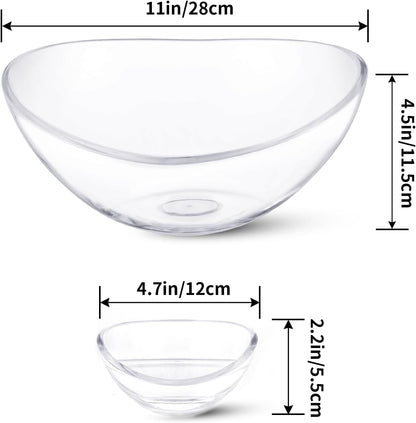 MOLIGOU Chip and Dip Bowl Set, Chip Serving Bowl for Parties, Chips and Dip Serving Dish