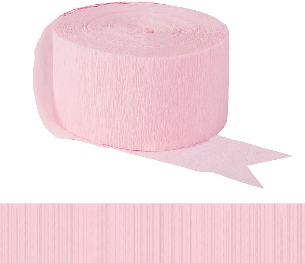 Amscan Premium Apple Red Crepe Paper Streamer - 81ft, 1 Piece - Perfect for Birthdays, Weddings, and Events