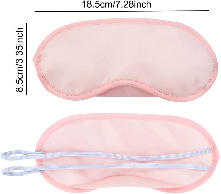 AKOAK 10 Pieces Game Party Sleep Travel Eye Mask, Lightweight Shading Eye Protection Rest Eye Mask, with Nose Pad and Adjustable Strap, Unisex (Pink)