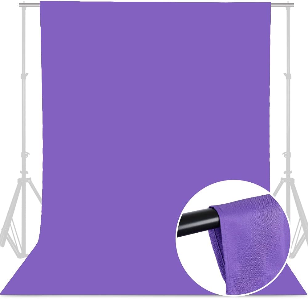 GFCC 8FTX10FT White Backdrop Background for Photography Photo Booth Backdrop for Photoshoot Background Screen Video Recording Parties Curtain