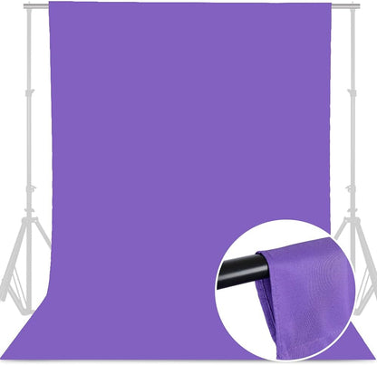 GFCC 8FTX10FT White Backdrop Background for Photography Photo Booth Backdrop for Photoshoot Background Screen Video Recording Parties Curtain