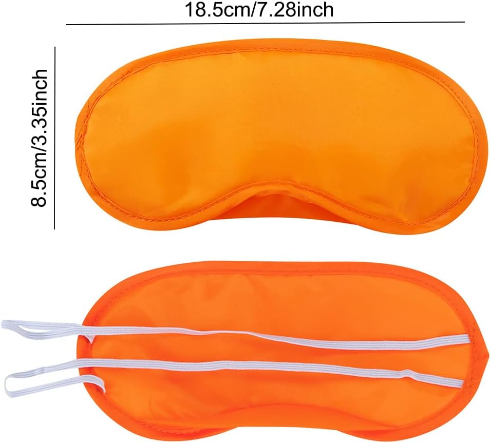 AKOAK 10 Pieces Game Party Sleep Travel Eye Mask, Lightweight Shading Eye Protection Rest Eye Mask, with Nose Pad and Adjustable Strap, Unisex (Pink)