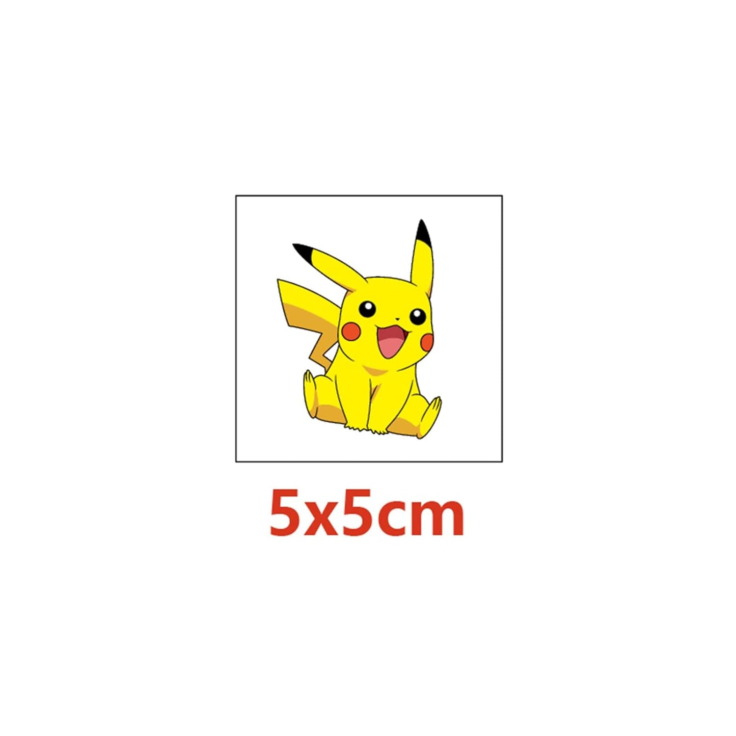 20 Sheets Cute Pokemon Temporary Tattoos for Adult, Cool Cartoon Decoration Sticker Gifts for Teen Activity Prizes Carnival Christmas Rewards