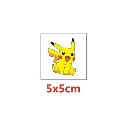 20 Sheets Cute Pokemon Temporary Tattoos for Adult, Cool Cartoon Decoration Sticker Gifts for Teen Activity Prizes Carnival Christmas Rewards