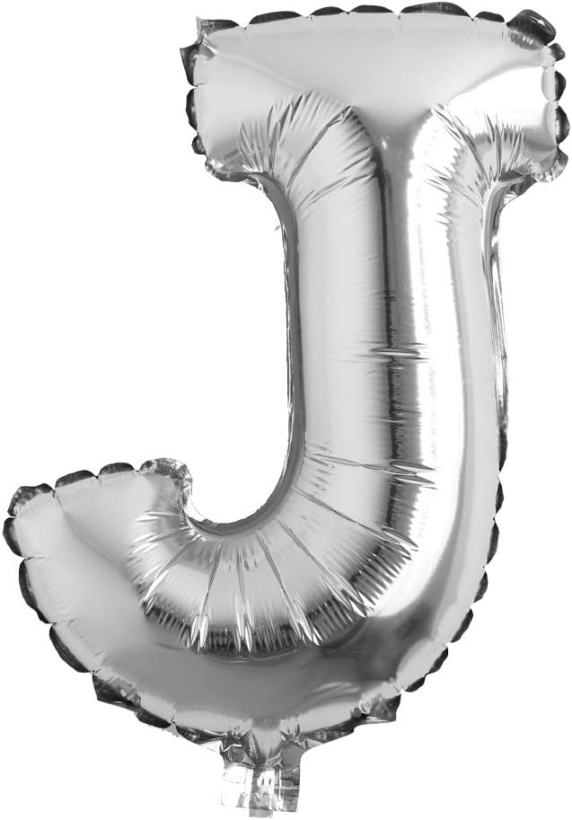16" inch Single Silver Alphabet Letter number Balloons Aluminum Hanging Foil Film Balloon Wedding Birthday party decoration banner Air Mylar Balloons (16 inch Silver 0)