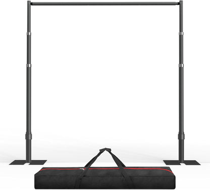 EMART 10x10ft Heavy Duty Backdrop Stand Kit, Adjustable Pipe and Drape Photo Booth Frame for Wedding, Party, Christmas, Birthday Decorations