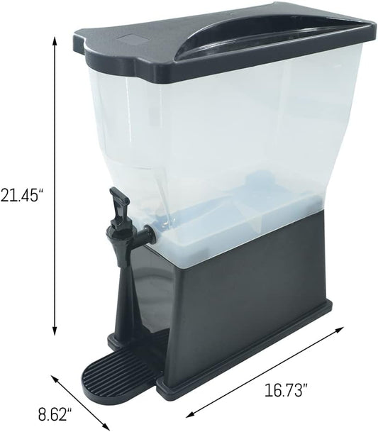 Beverage Dispenser 5 Gallon Drink Dispenser with Spigot, Juice Dispensers for Parties, Black Base