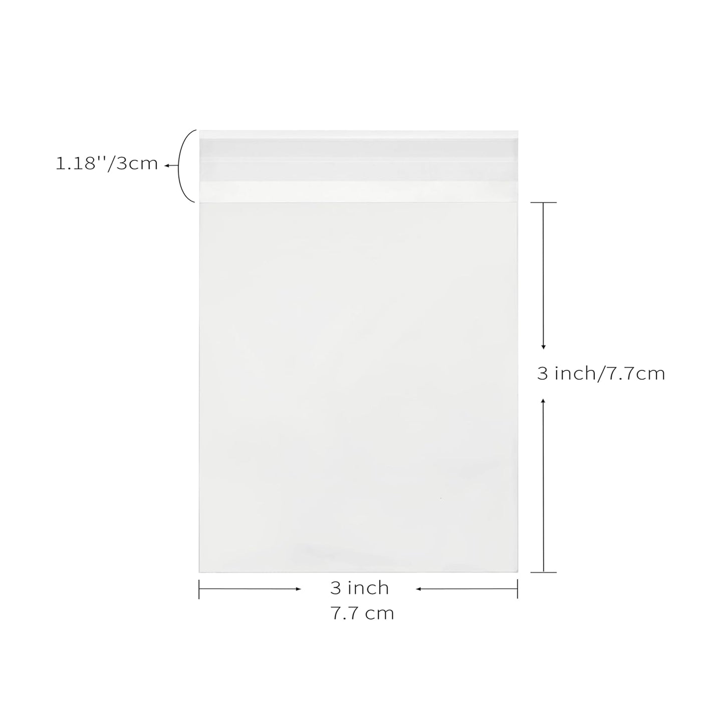 Clear Self Sealing Cellophane Bags 4"x6" (10.2 x 15.2cm) Pack of 200 – 4x6 Cookie Bags with Seal for Treat Bags, Cookies Wrappers Candy Party Favors Goodie