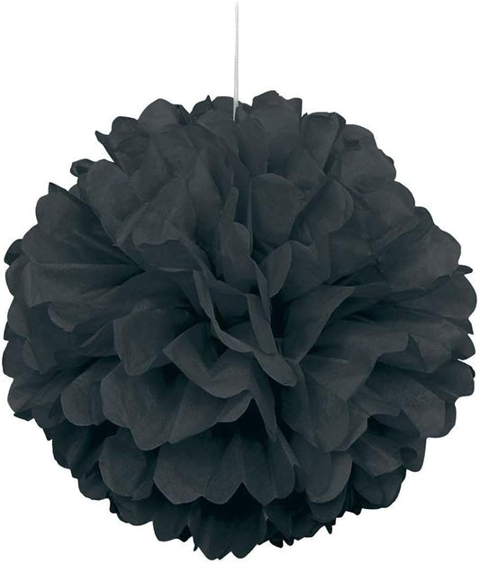 Lovely Pink Solid Hanging Tissue Pom Poms - 16" (Pack of 12) - Elegant & Versatile Decor - Perfect for Weddings, Baby Showers, Parties & Events
