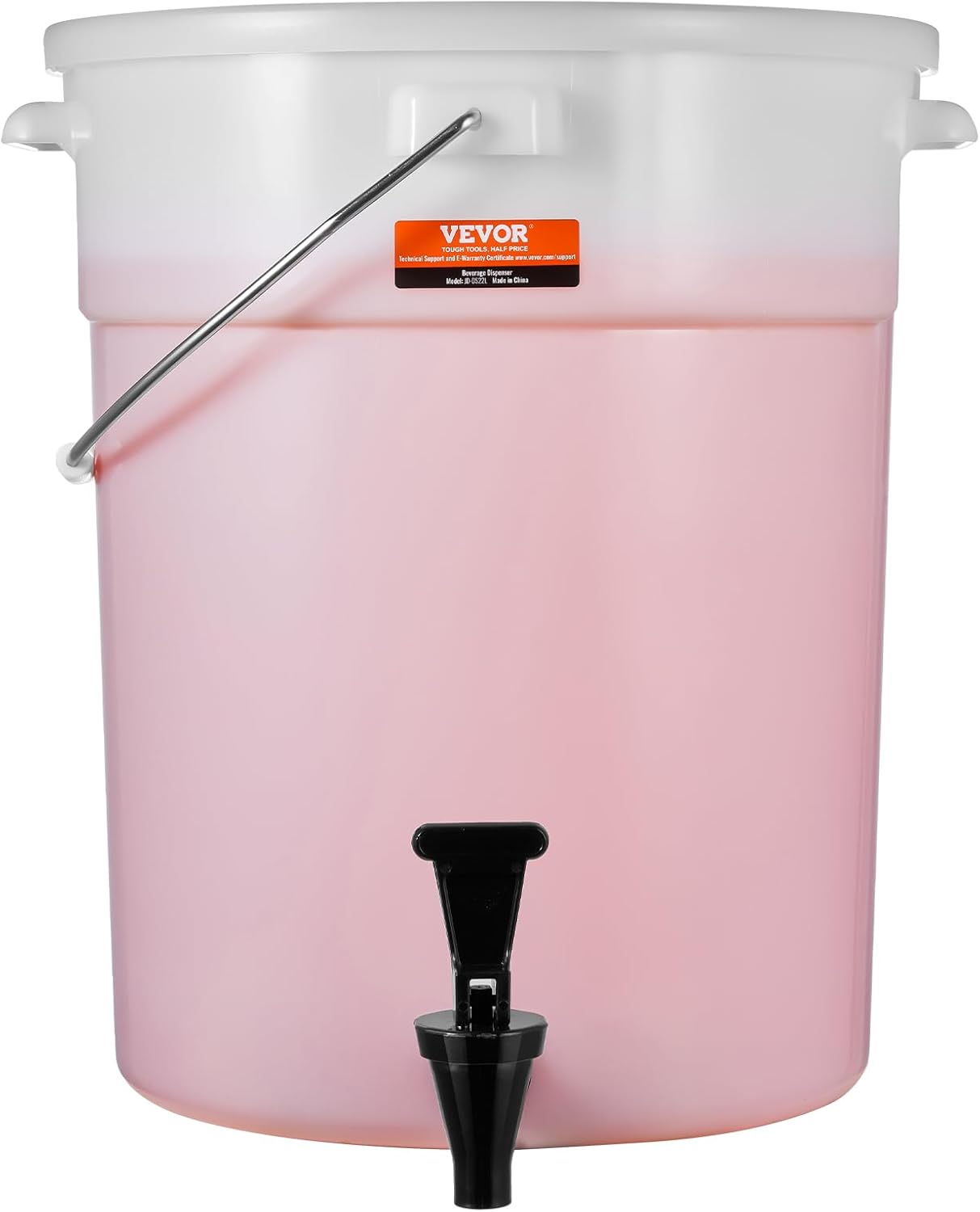 VEVOR Beverage Dispenser, 5 Gallon *2 Drink Dispensers for Parties, Plastic Juice Dispenser with Spigot and Lid, Iced Tea Lemonade Juice Water Dispenser, for Restaurants, Hotels, Parties, 2 Pack