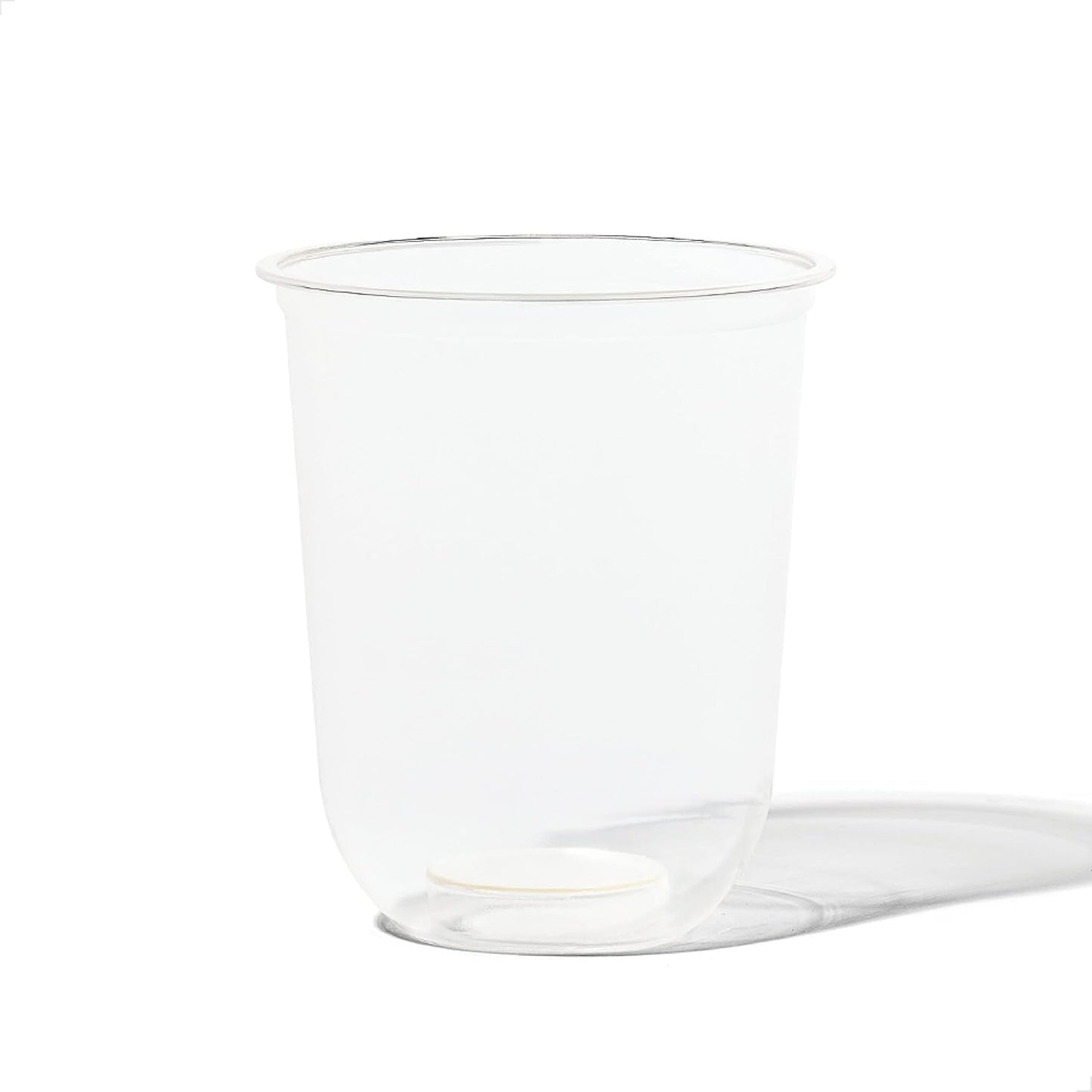 TOSSWARE NATURAL 12oz Arc - Plant Based 98mm Clear Cold Cups - Plastic Alternative for Parties, Bachelorettes, Weddings - Recyclable - Set of 100