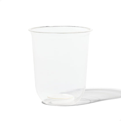 TOSSWARE NATURAL 12oz Arc - Plant Based 98mm Clear Cold Cups - Plastic Alternative for Parties, Bachelorettes, Weddings - Recyclable - Set of 100