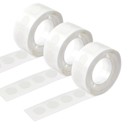 UPINS 300 Pcs Point Dots Balloon Glue Removable Adhesive Point Tape, 3 Rolls Double Sided Dots Stickers for Craft Wedding Decoration