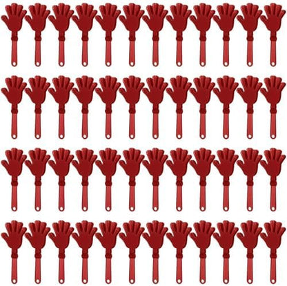 100 Pcs Sunburst Yellow Hand Clappers 7.5 Inch Clappers Noisemakers Noise Makers Party Favors Plastic Clapper for Sporting Events Cheers Ball Dance Basketball Football Noisemakers （Yellow）