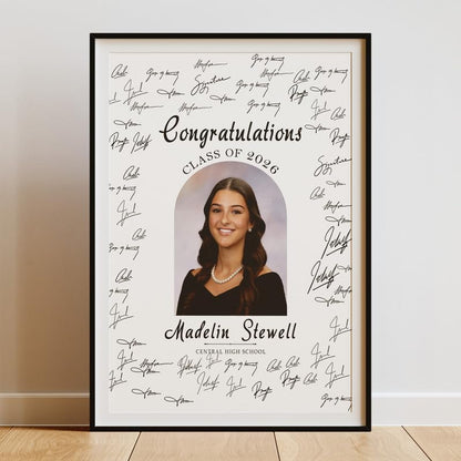 Personalized 2026 Graduation Party Welcome Sign, Minimalist Grads Decor, Class of 2026 Graduation Party Poster, Custom Graduation Party Sign, Congrats Grad Decorations Design 2