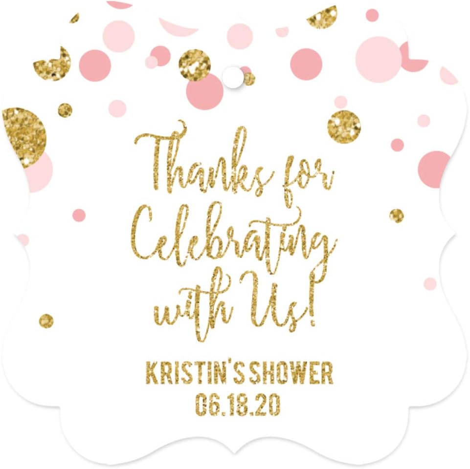 Andaz Press Blush Pink Gold Glitter Girl Baby Shower, Printable Table Tent Place Cards, 20-Pack, Seat Placement Cards Blank Place Cards For Table Settings Name Cards for Wedding, Graduation Food Cards - Colors B