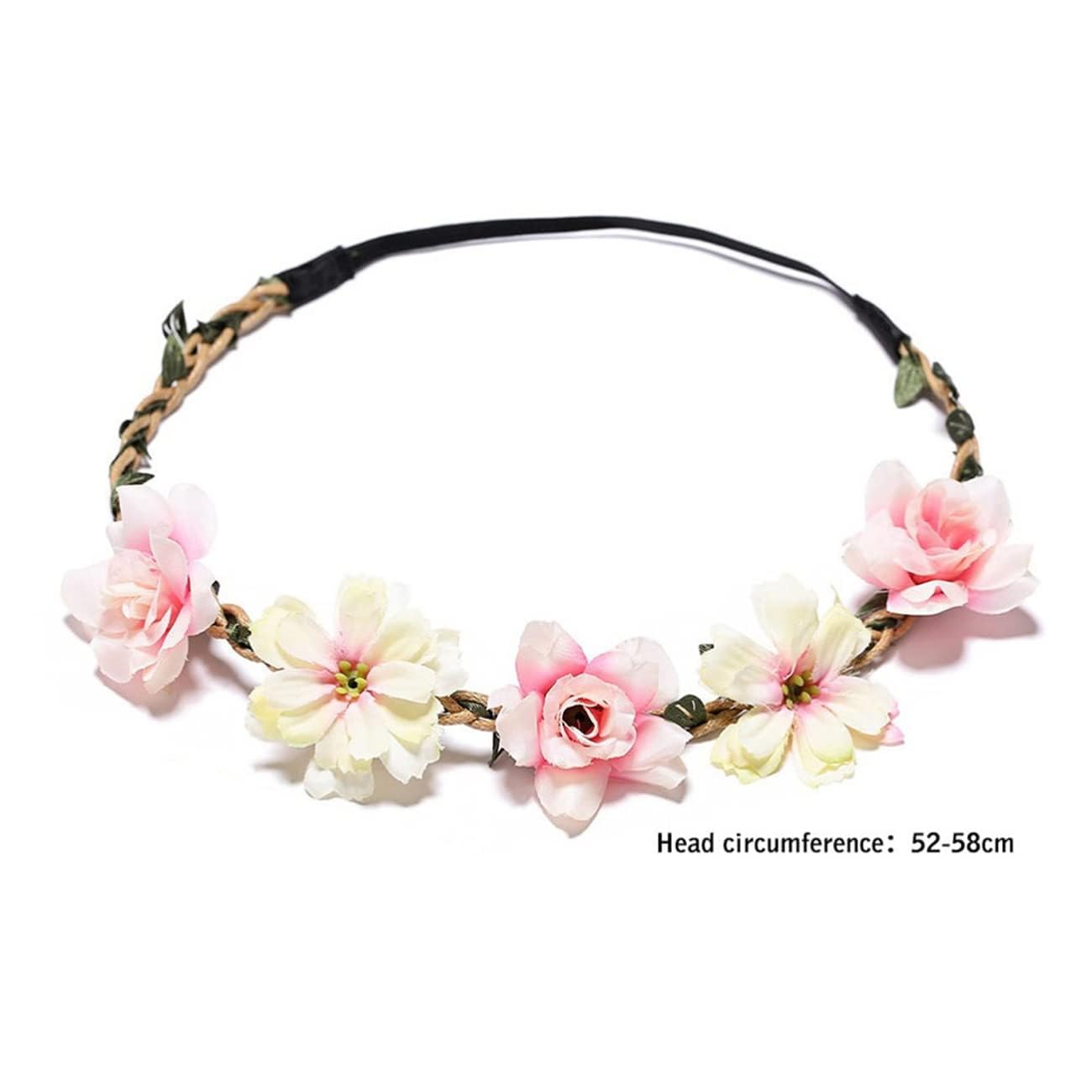 Women Headpieces Collection Accessories - 6 PCS Boho Hair Wreaths, Flower Crowns, Tiaras for , Brides, Bridesmaids, Flower Girls, Weddings