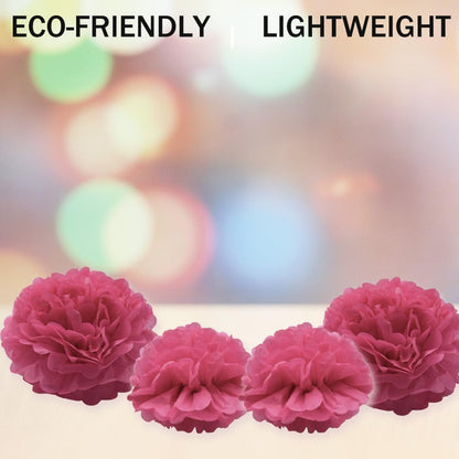 Yosawa 12 Pcs Tissue Paper Pom Poms Flowers,10''12''Paper Flower Party Decorations for Wedding Birthday Baby Shower Baby Girl Room Nursery Decoration（Sky Blue/ZH）
