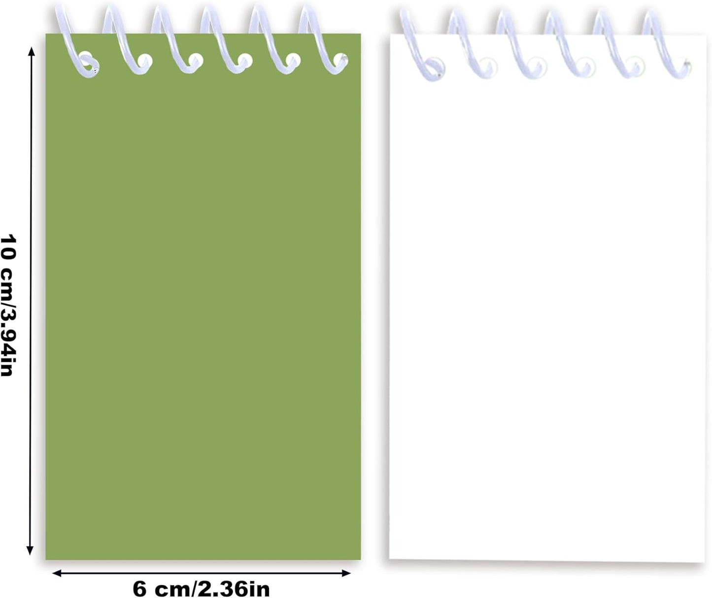 24 Pcs Gradient Green Mini Pocket Notebooks 2.36 x 3.94 Inch Green Pattern Small Notepads Spring Them Birthday Party Favors Gift for Office School Teacher Classroom Rewards Supplies