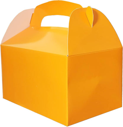 The Dreidel Company Gable Treat Boxes, Party Favors, 6.25" x 3.5" x 3.5" Inch Box, 25-Pack (Assorted)
