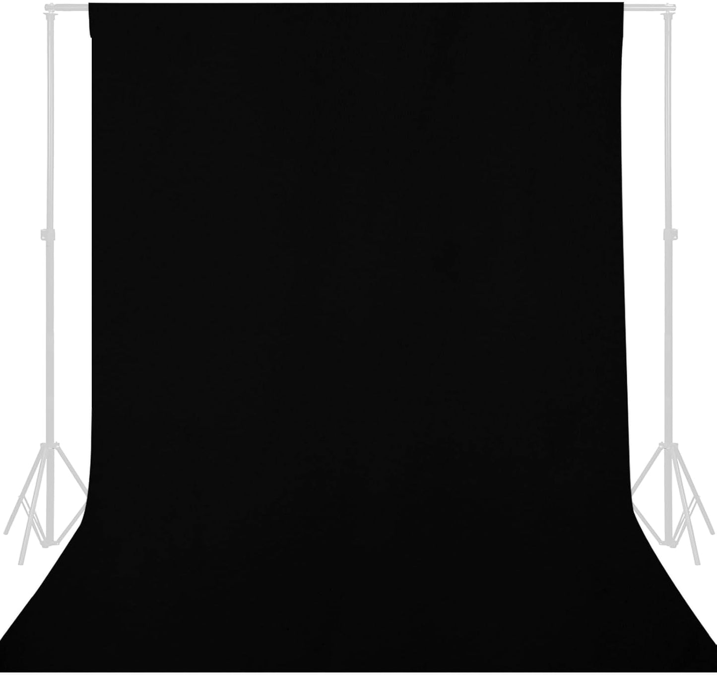 GFCC 8FTX10FT White Backdrop Background for Photography Photo Booth Backdrop for Photoshoot Background Screen Video Recording Parties Curtain