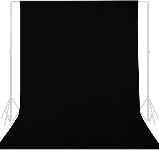 GFCC 8FTX10FT White Backdrop Background for Photography Photo Booth Backdrop for Photoshoot Background Screen Video Recording Parties Curtain