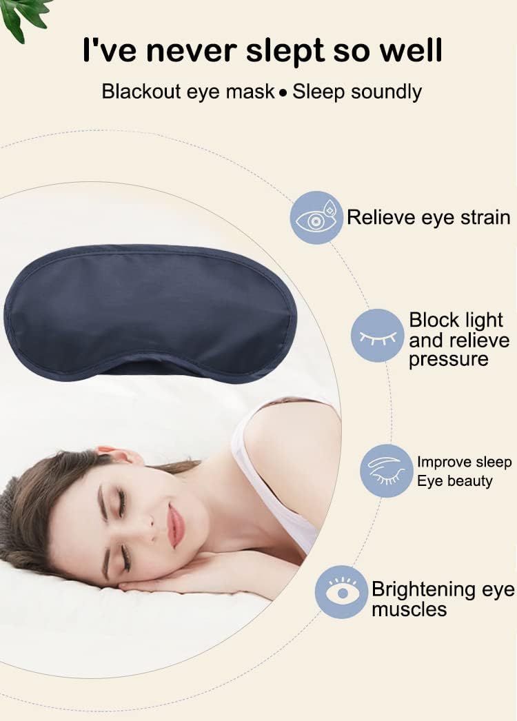 AKOAK 10 Pieces Game Party Sleep Travel Eye Mask, Lightweight Shading Eye Protection Rest Eye Mask, with Nose Pad and Adjustable Strap, Unisex (Pink)