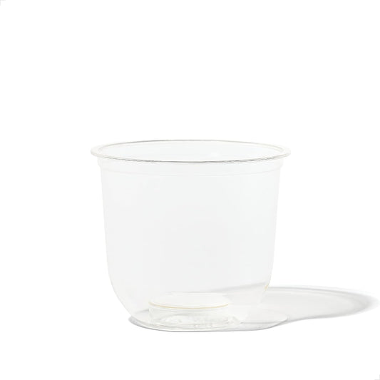 TOSSWARE NATURAL 12oz Arc - Plant Based 98mm Clear Cold Cups - Plastic Alternative for Parties, Bachelorettes, Weddings - Recyclable - Set of 100