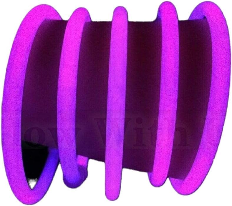 Glow Sticks Bracelets Bulk Wholesale, 100 8” Yellow Glow Bracelets, Bright Color, Glow 8-12 Hrs, 100 Connectors Included, Glow Party Favor Supplies, Sturdy Packaging, Great Fun.