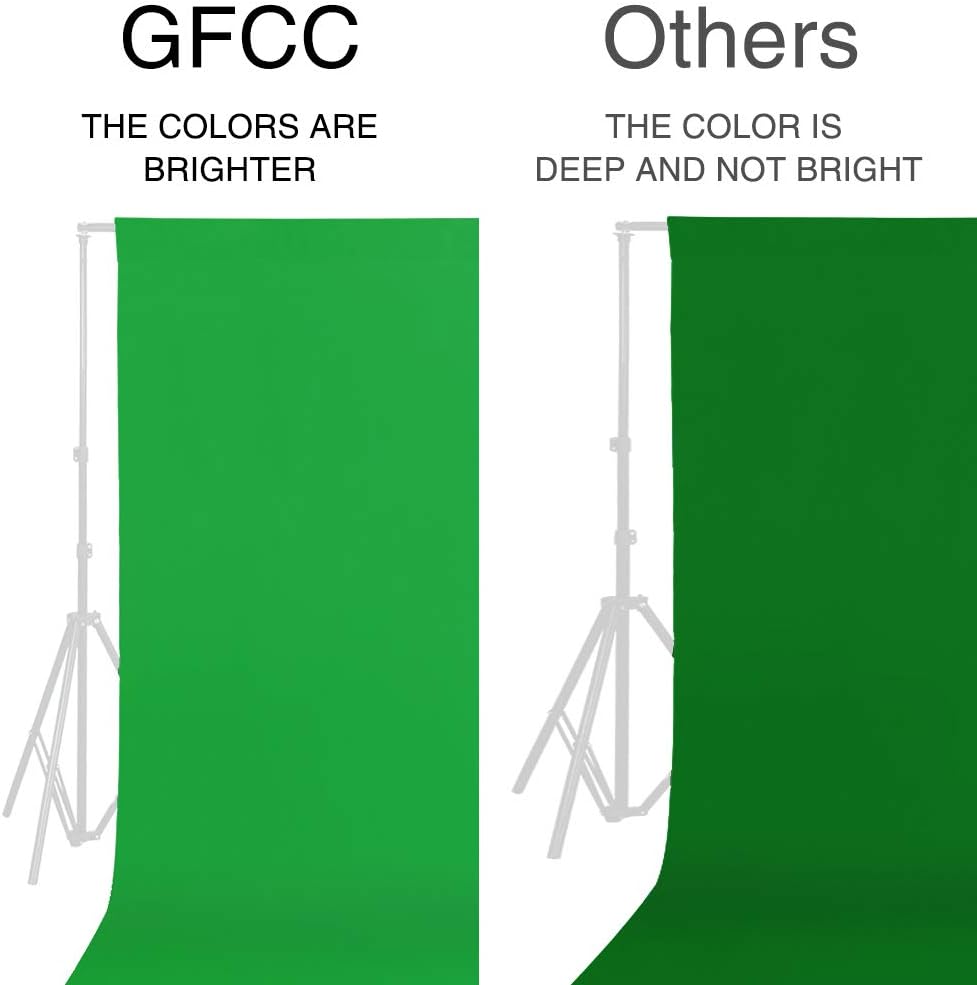 GFCC 8FTX10FT White Backdrop Background for Photography Photo Booth Backdrop for Photoshoot Background Screen Video Recording Parties Curtain