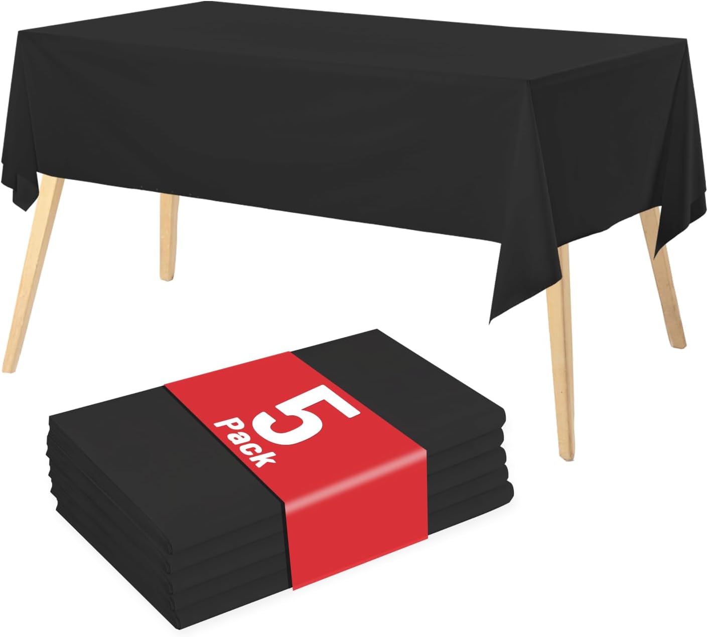 Plastic Table Cloth, 310 Ft X 54 in Disposable Tablecloth White Plastic Tablecloth with Any Cut Sliding Cutters Premium Table Cover Roll for Picnics, Parties, Birthdays, Weddings