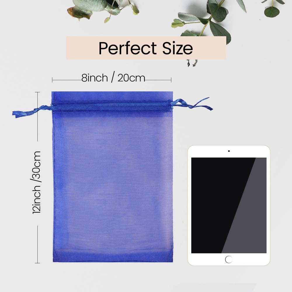 Meowoo 100PCS Organza Bags, 3x4in Small Mesh Bags Drawstring for Jewelry, Candy, Christmas, Sachets, Festivals, Bathroom Soaps, Makeup Organza, Wrapping Supplies(mixedcolor)