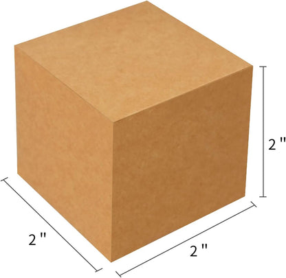 100 Pack Small Gift Boxes, 2x2x2 Inches Favor Boxes Gold Paper Gift Boxes with Lids for Presents, Crafting, Cupcake Boxes, Gifts, Candy Boxes for Wedding Party Bridal Shower Baby Shower Favors