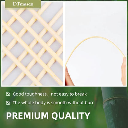 DTmasao 200PCS 12 inch Bamboo Skewers for Wooden Sticks， BBQ，Appetiser，Fruit，Cocktail，Kabob，Chocolate Fountain，Grilling，Kitchen，Crafting and Party. Φ=3mm, More Size Choices 6"/8"/10"/12"/36"