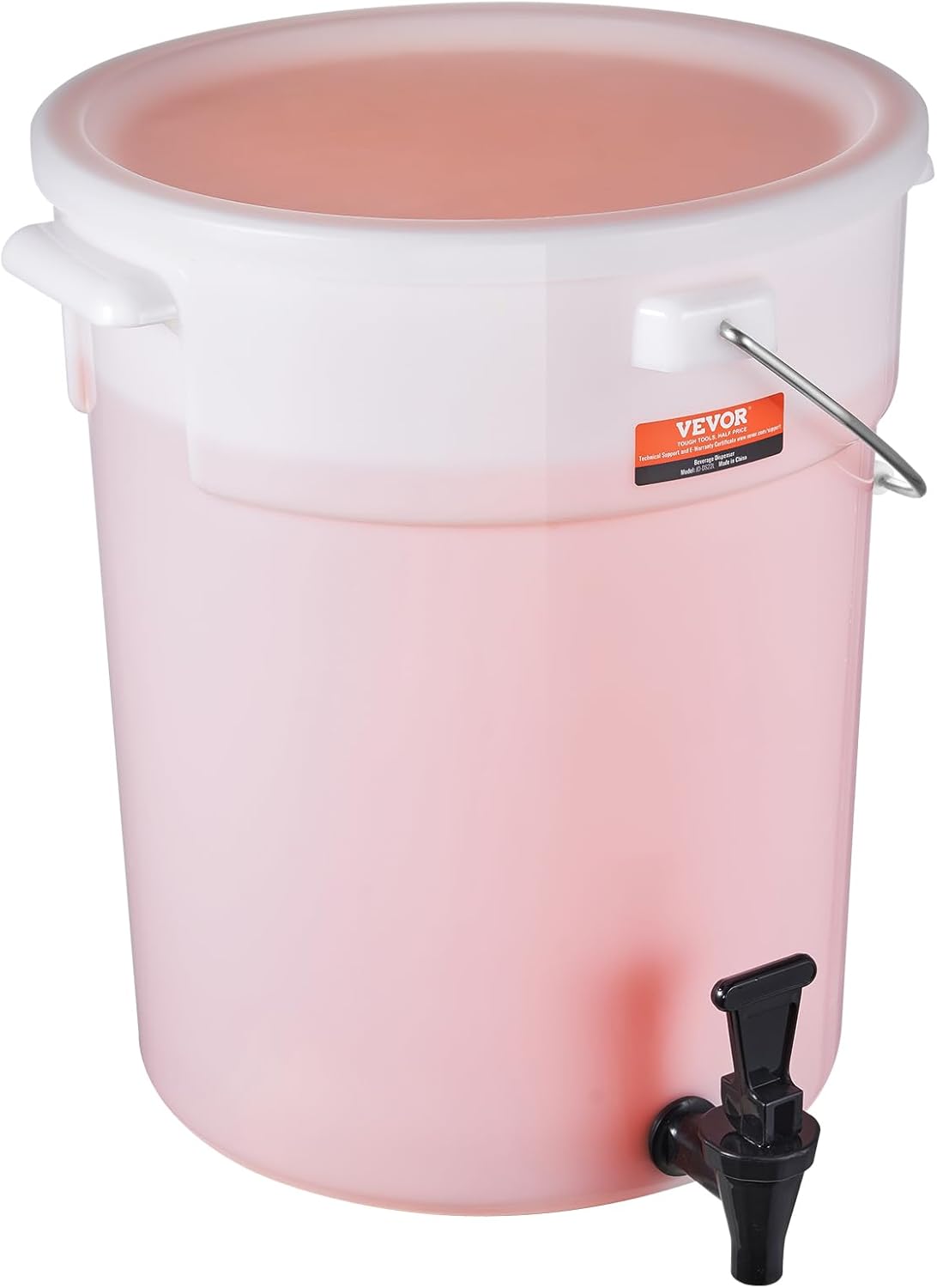 VEVOR Beverage Dispenser, 5 Gallon *2 Drink Dispensers for Parties, Plastic Juice Dispenser with Spigot and Lid, Iced Tea Lemonade Juice Water Dispenser, for Restaurants, Hotels, Parties, 2 Pack