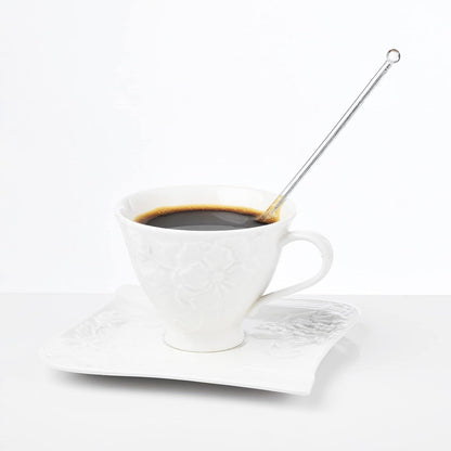 ALINK 50 Counts Gold Glitter Plastic Swizzle Sticks, Crystal Cake Pops, Cocktail Coffee Drink Stirrers, 7.24 Inch