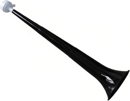 Black Party Noisemaker Horn, Plastic Celebration Blowout Whistle, New Year's Eve and Party Accessory