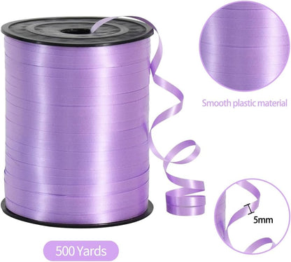 TONIFUL 500 Yards Curling Ribbon-Balloon Ribbon-Balloon String for Art&Craft Decor,Gift Wrapping,Ribbons and Bows for Christmas New Year Birthday Gifts (Silver)