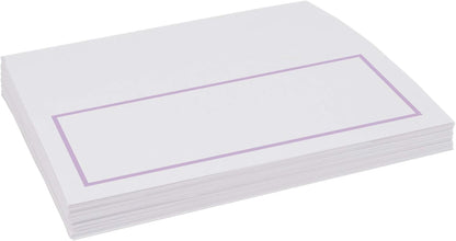 Single Line Border Printable Place Cards, Gold (Choose Color), Set of 60 (10 Sheets), Laser & Inkjet Printers - Wedding, Party, Dinner, and Special Events - Made in the USA