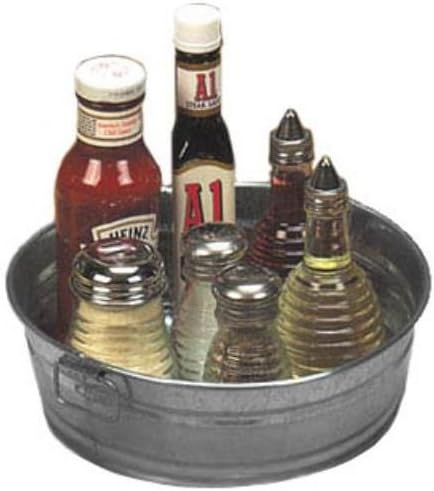 American Metalcraft MTUB63 Natural Galvanized Tub with Side Handle - 27 oz, 6-Inch